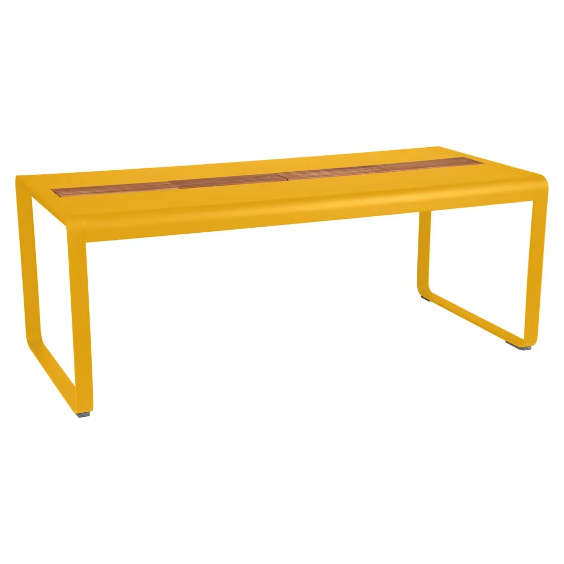 Fermob Bellevie BELLEVIE TABLE 196X90 AVEC RANGEMENTS  COTE RAINURE